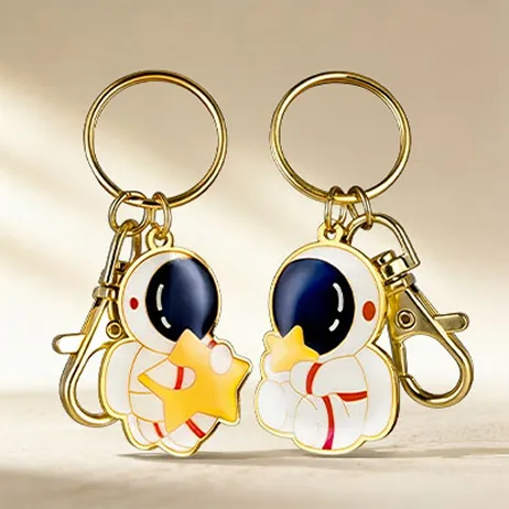 Custom Astronaut Couples Keychains