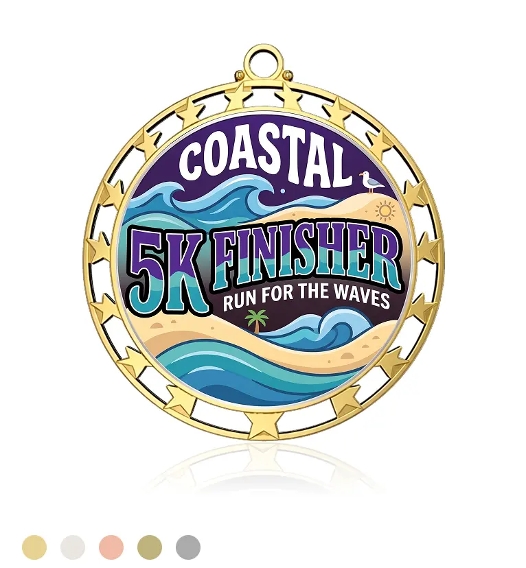 BEACH FRONT 5K Medal
