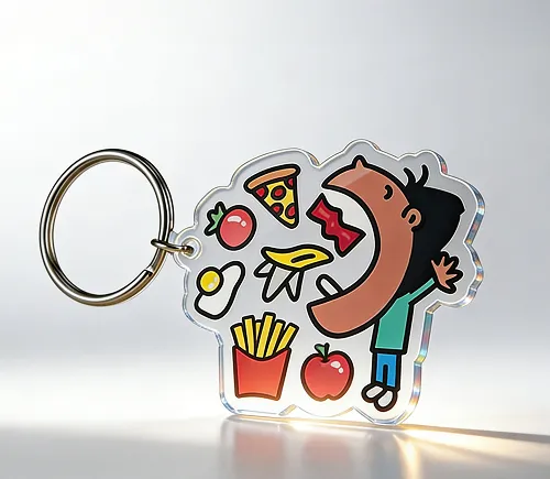 Custom Shaped Keychains for Funny Design