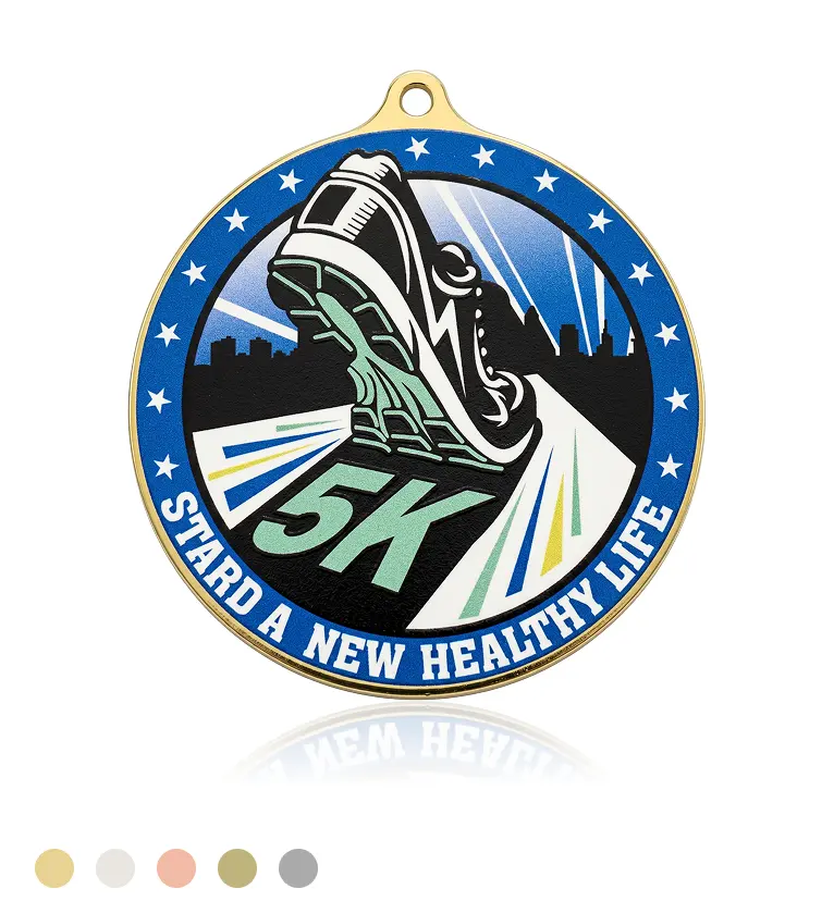 Custom UV-Printed Round Medals