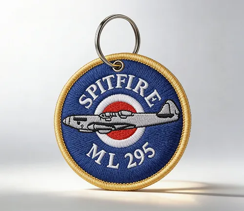 Cool business embroidered keychains for Company