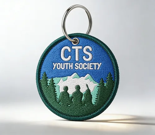 custom embroidered keychains in bulk for society