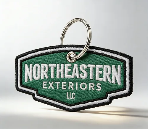custom embroidered logo keychains