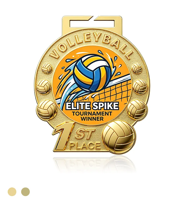 1st Place Volleyball Medal