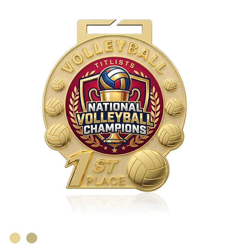 1st Place Volleyball Medal