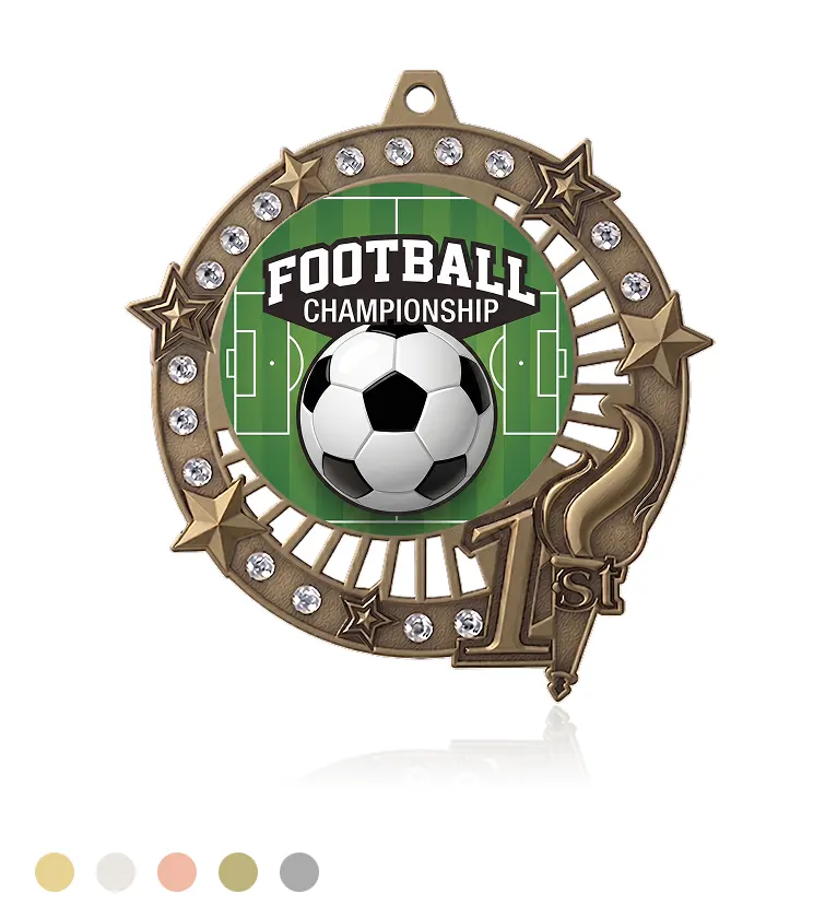 American Football First Place Medal