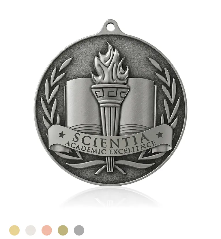 Book Banner Medal