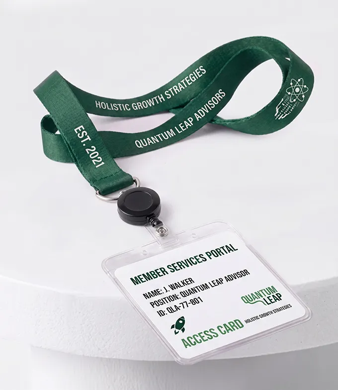 Lanyards with Badge Reel & Holder