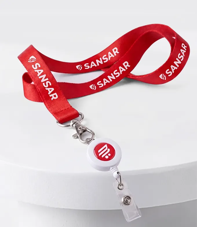 Custom Lanyards with Badge Reel