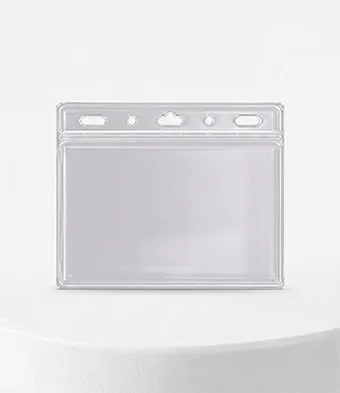Horizontal Transparent Badge Holder