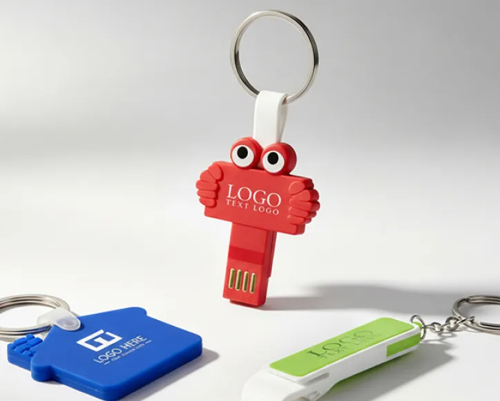 Plastic keychains of different shapes Plastic keychains of different shapes