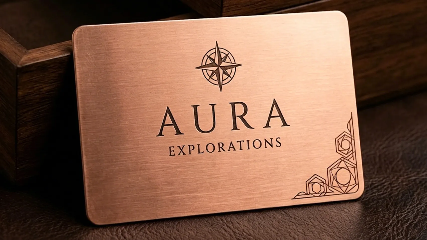 Brushed Copper Metal Business Cards Brushed Copper Metal Business Cards