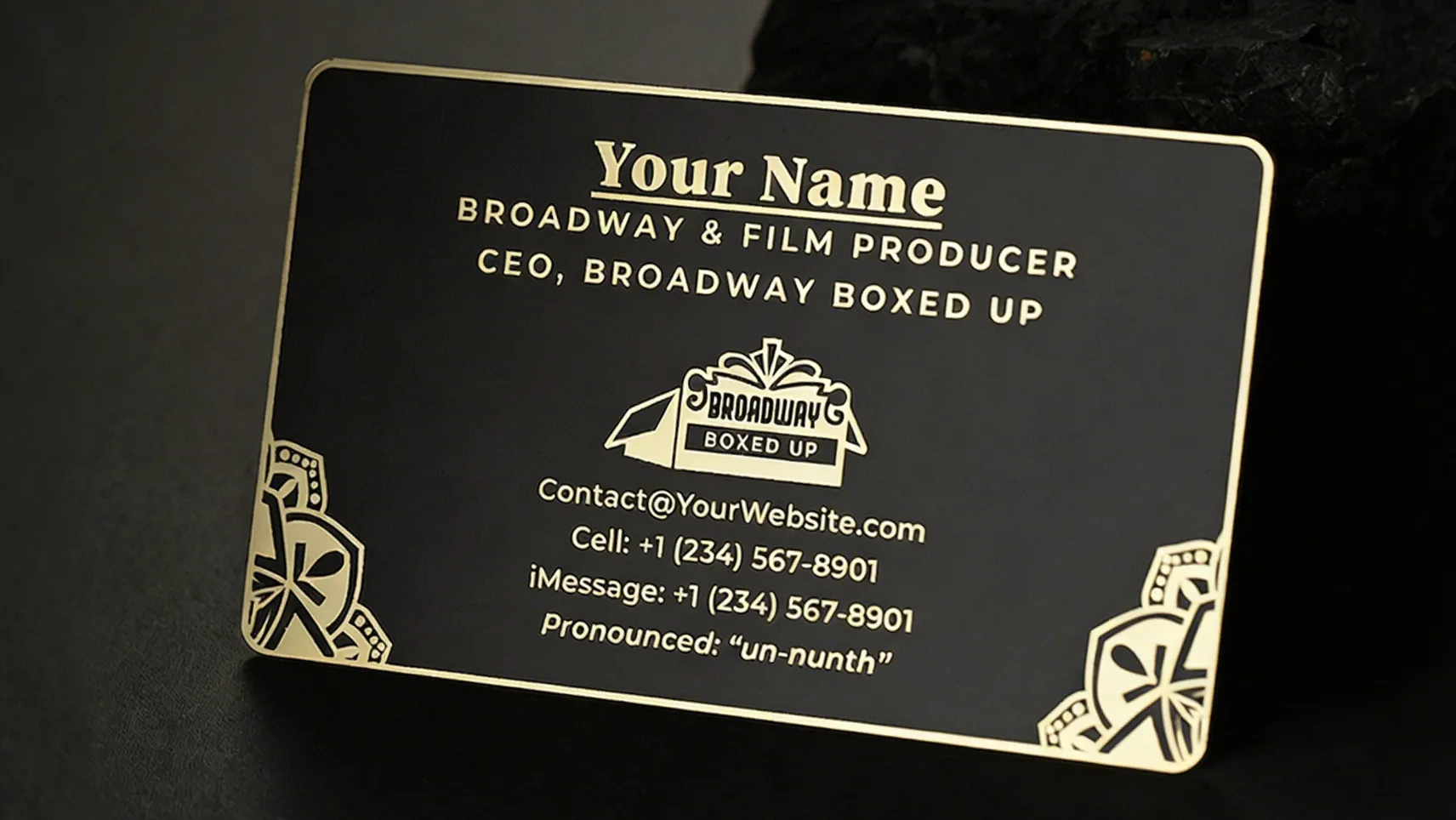 Custom Gold Metal Business Cards Custom Gold Metal Business Cards