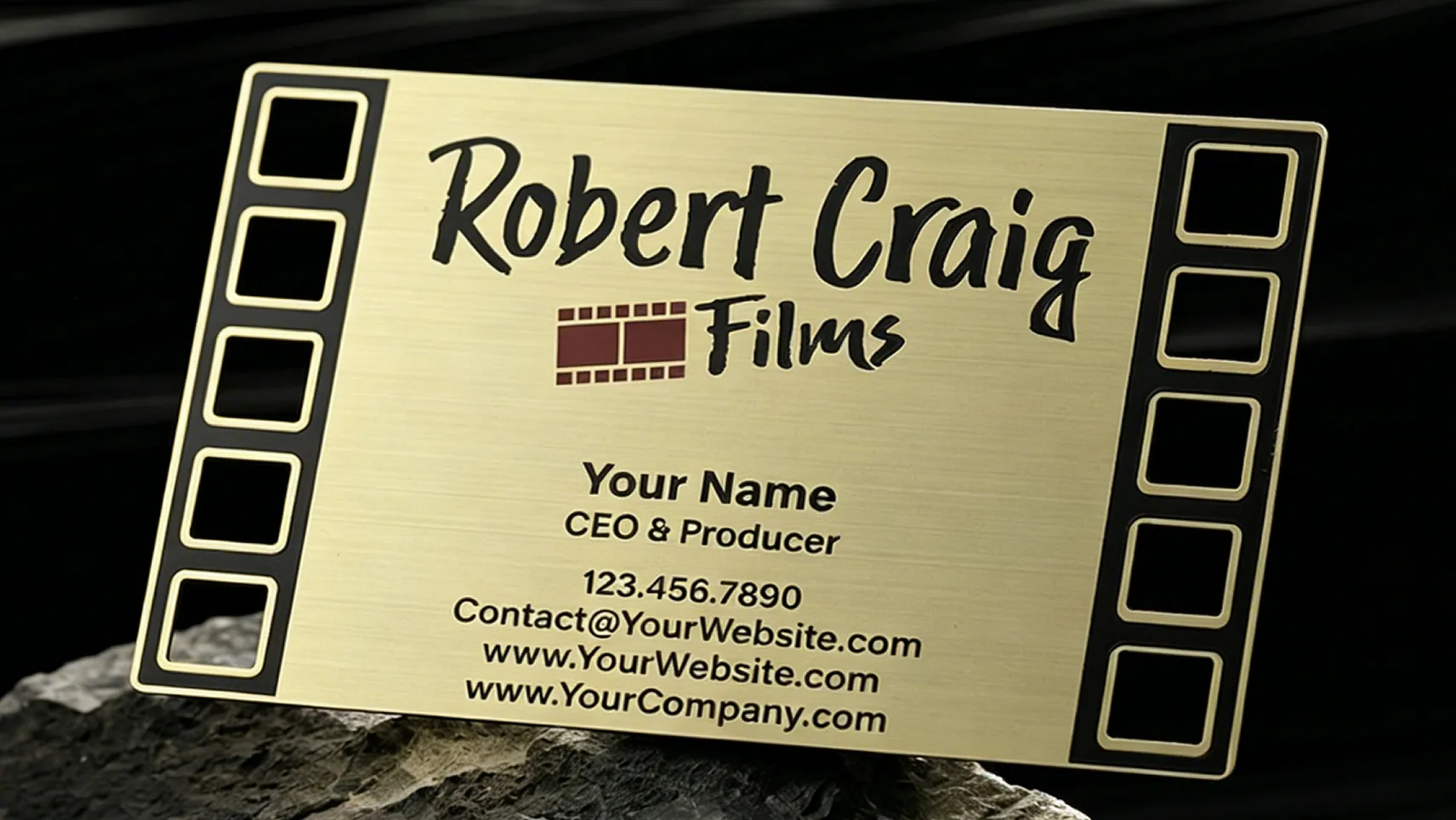 Films Gold Metal Business Cards Films Gold Metal Business Cards