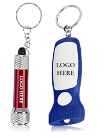 Flashlight keychains of various shapes Flashlight keychains of various shapes