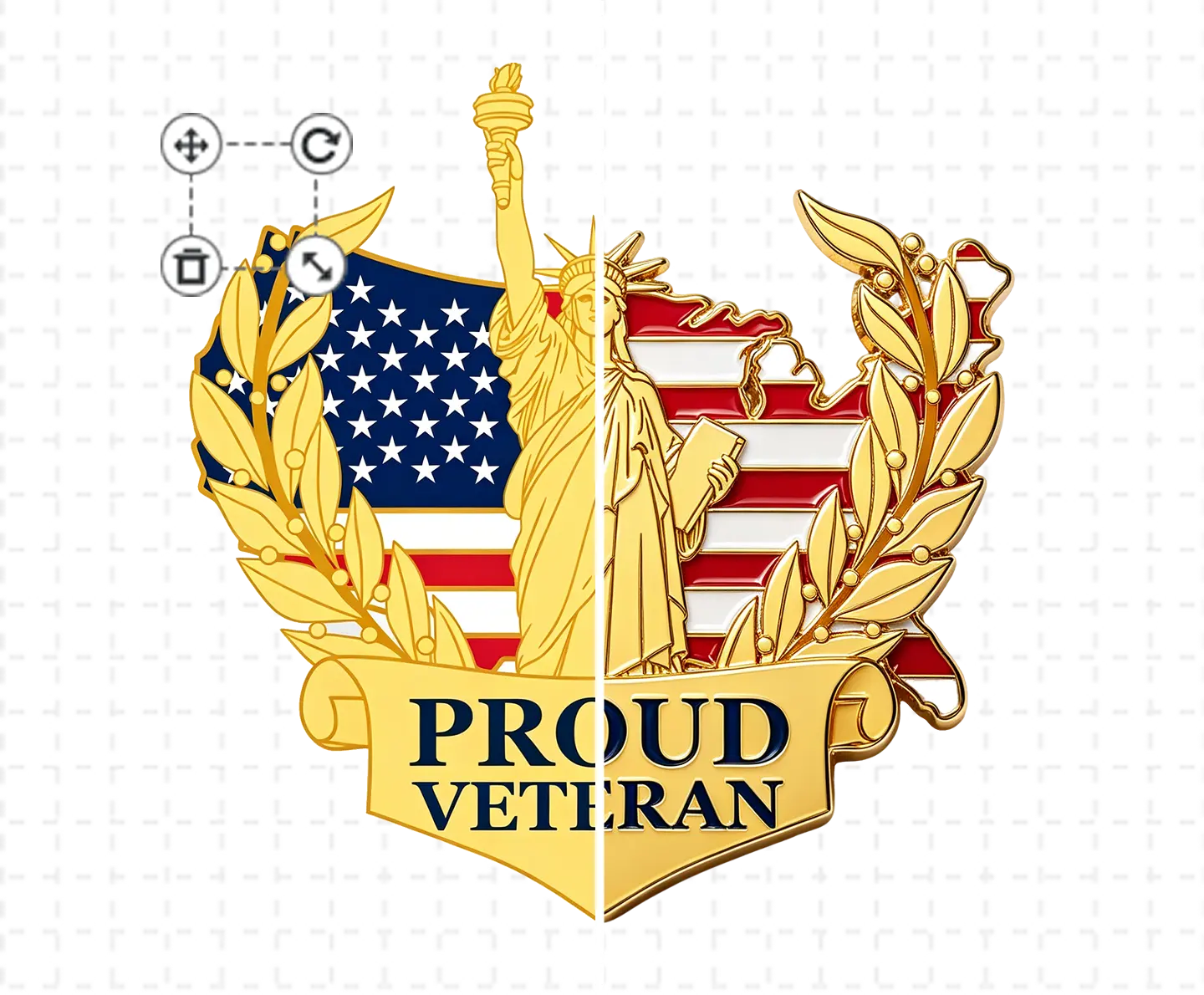 Flag Pins Template