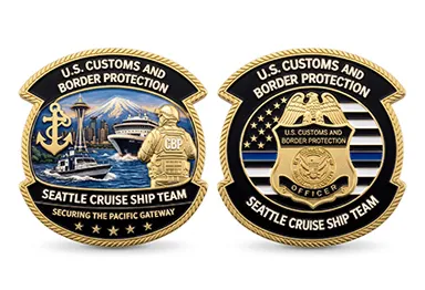 CBP Seattle Cruise Ship Team Coins