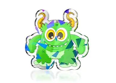 Holographic Acrylic Pins (Broken Glass)