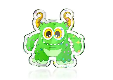 Holographic Acrylic Pins (Star)