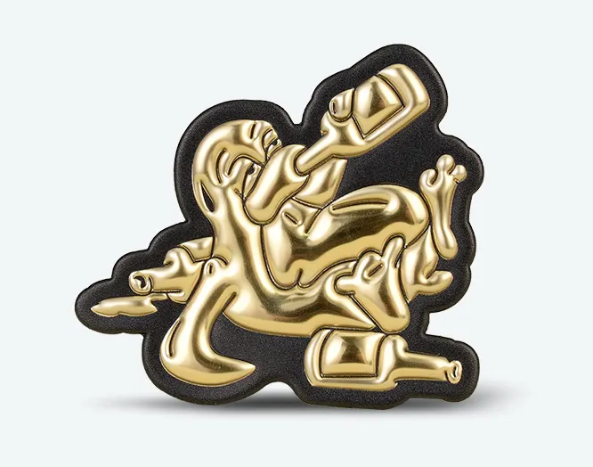 Custom One Color Flex Patches