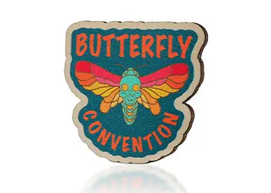 butterfly wood pins
