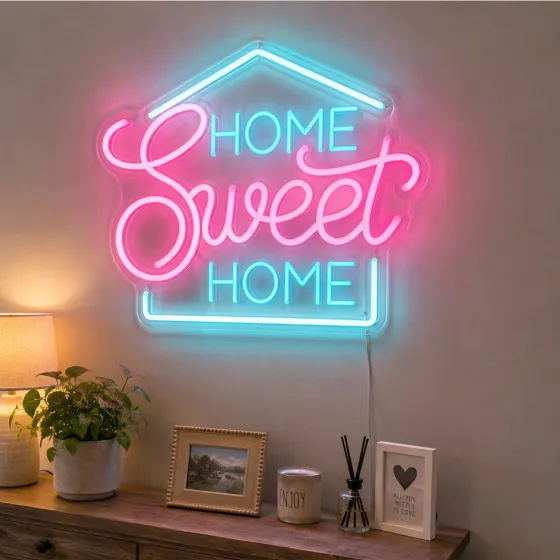 Vibrant interior neon sign Vibrant interior neon sign