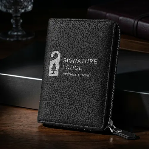 Long Full-Grain Leather Passport Wallet Long Full-Grain Leather Passport Wallet