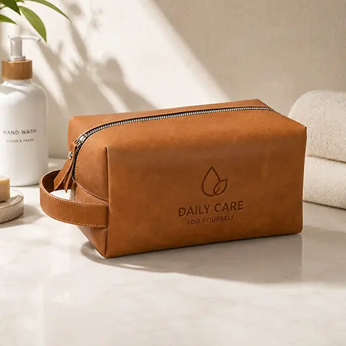 Vintage PU Leather Toiletry Bag Vintage PU Leather Toiletry Bag