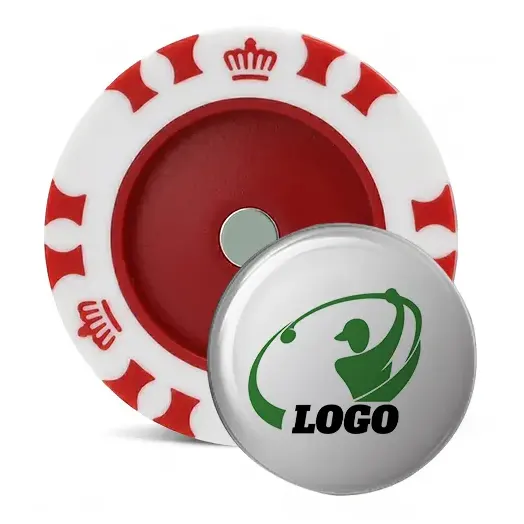 Plastic Custom Golf Marker with Golf Coin Plastic Custom Golf Marker with Golf Coin