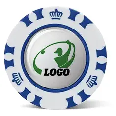 Plastic Custom Golf Marker with Golf Coin Blue Plastic Custom Golf Marker with Golf Coin Blue