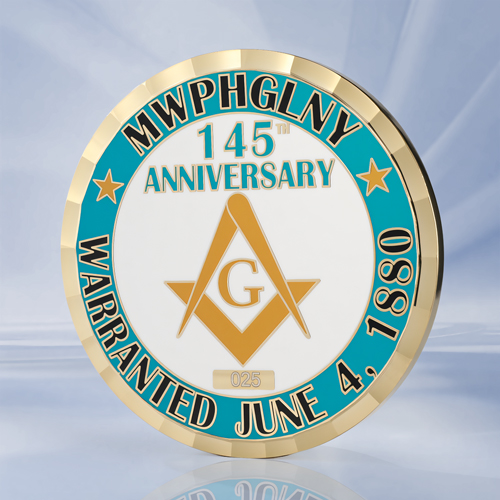 145th Anniversary Masonic Coins