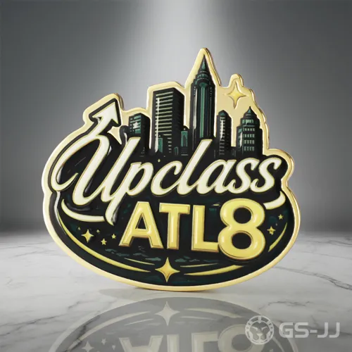 Custom Upclass AT8 Skyline UV Printed Laped Pin Custom Upclass AT8 Skyline UV Printed Laped Pin