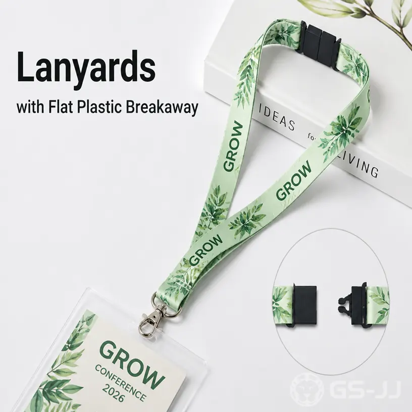 Lanyards with Flat Plastic Breakaway Lanyards with Flat Plastic Breakaway