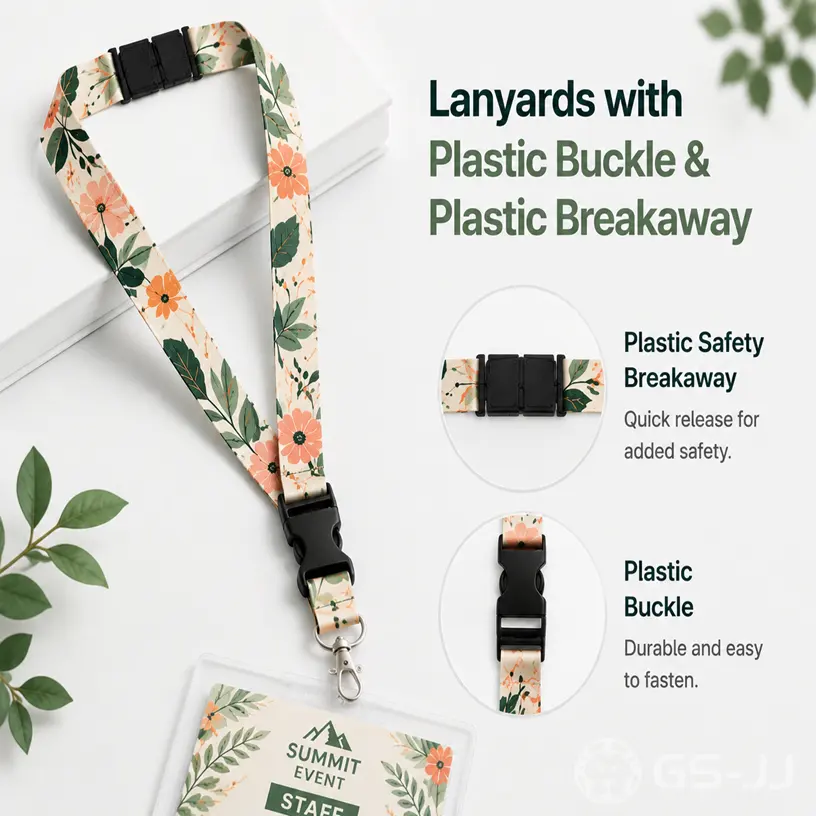 Lanyards with Plastic Buckle & Plastic Breakaway Lanyards with Plastic Buckle & Plastic Breakaway