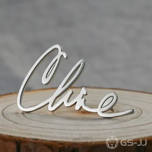 Personalized Script Cut-out Pins Personalized Script Cut-out Pins