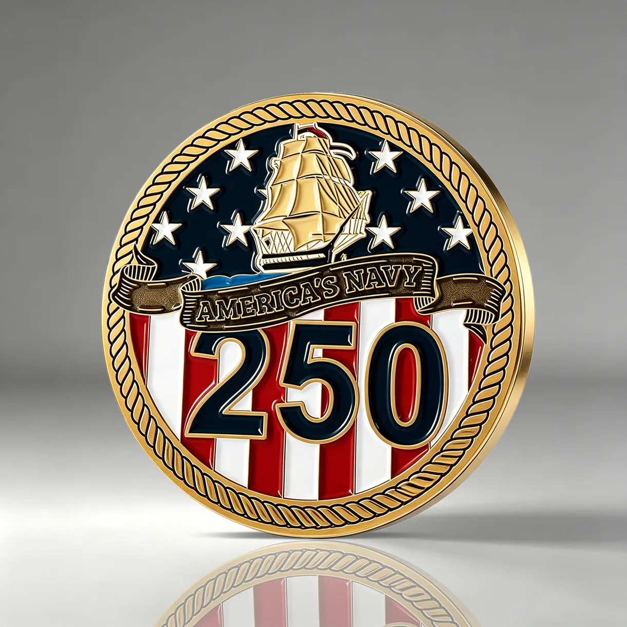 US_Navy_250th_Anniversary_Challenge_Coin US_Navy_250th_Anniversary_Challenge_Coin