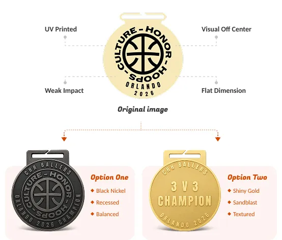 Custom medals project with rush delivery and design support