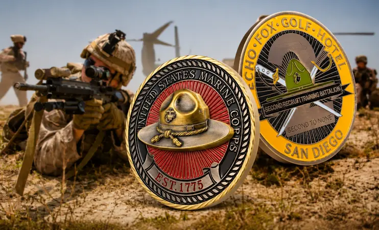 custom marine corps coins online