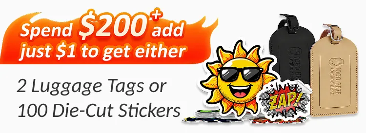$1 for luggage tags or stickers