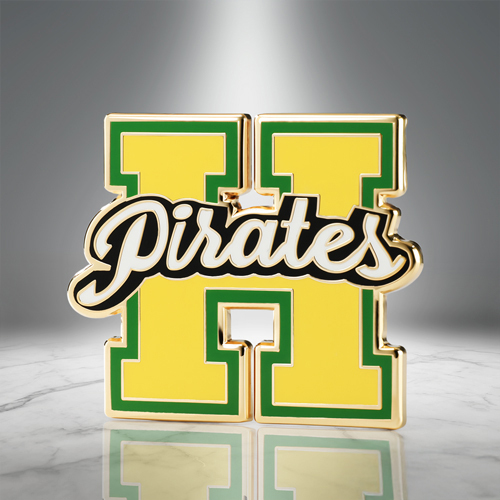 Custom Pirates Varsity H Hard Enamel Pin