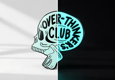 Glow in the Dark Hard Enamel Pins Glow in the Dark Hard Enamel Pins
