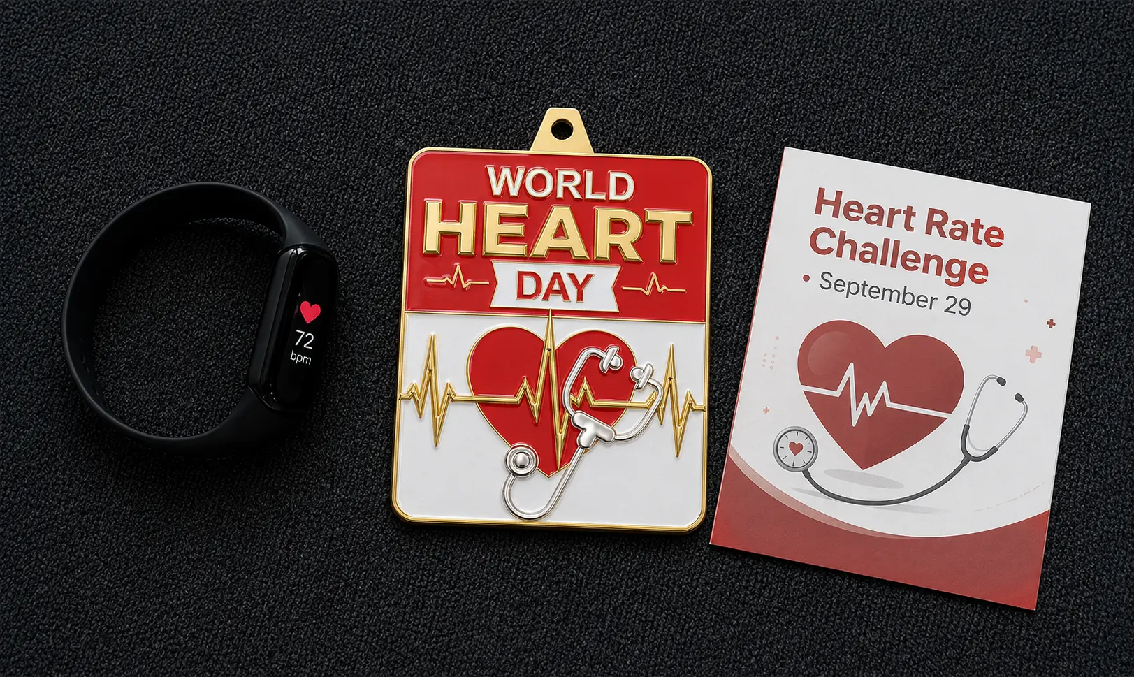 Custom Medal Design for Heart Day Custom Medal Design for Heart Day