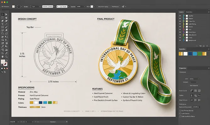 Custom Medals with Free Design Custom Medals with Free Design
