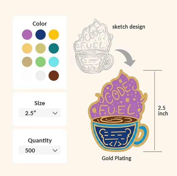 Determine Custom Hard Enamel Pins Style Determine Custom Hard Enamel Pins Style