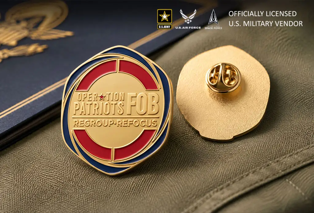 Operation Patriots FOB Custom Military Pin