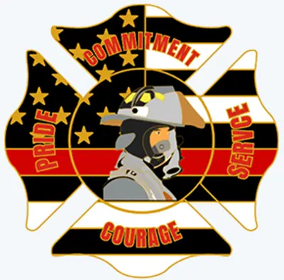 Firefighter Maltese Cross Challenge Coin Firefighter Maltese Cross Challenge Coin
