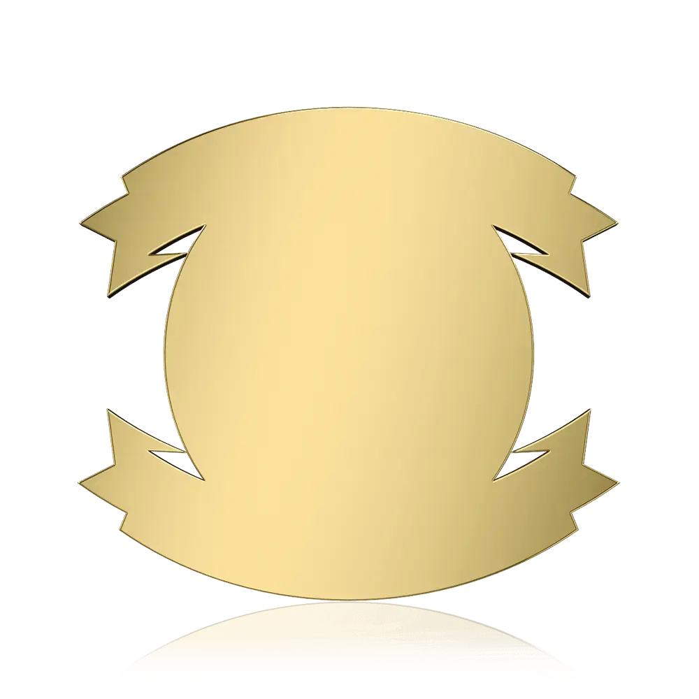 Award shaped custom pin