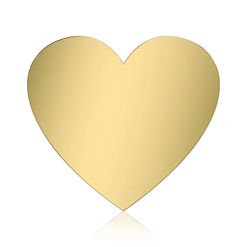 Heart shaped custom pin