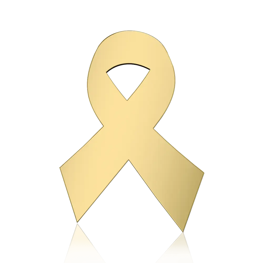 Ribbon shaped custom pin