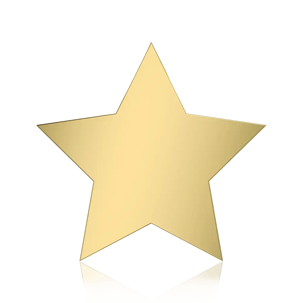 Star shaped custom pin